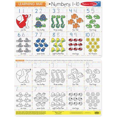 Tablero Piso para Contar Numeros 1-10