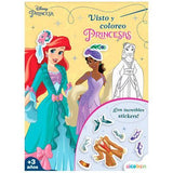 Libro de 16 Paginas Vistiendo Princesas