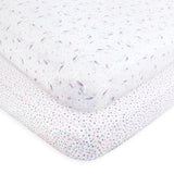 2 PC Cubre Cama Colchón Cuna Unicornio