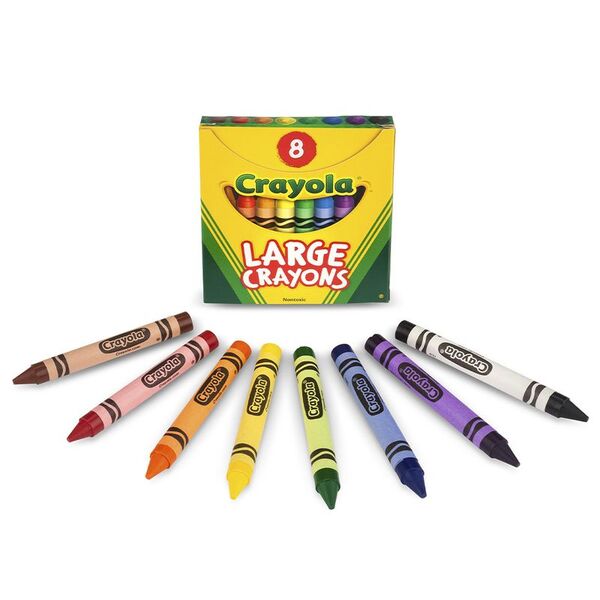 Crayon Set 8 Unds Largos Tuck Box