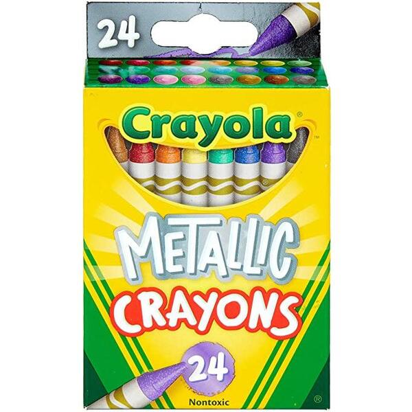 Crayon Set 24 Unds Metalico
