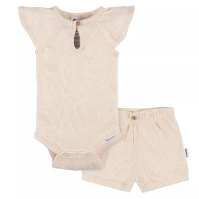 Conjunto para Niñas Crema