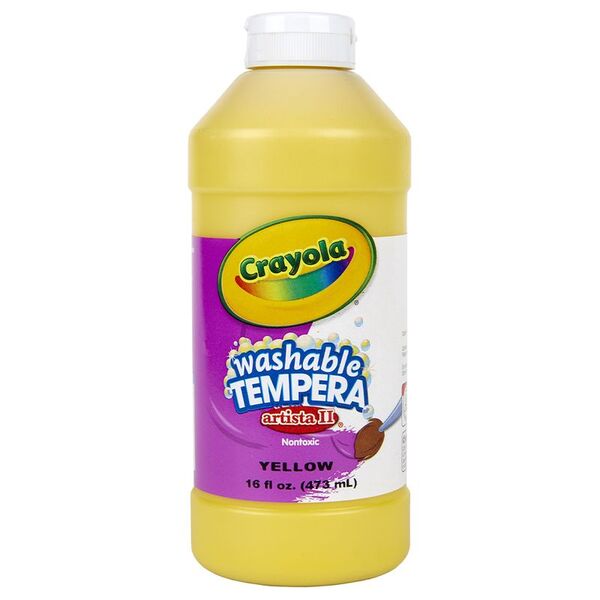 Tempera Artista II Lavable 16oz - Amarillla