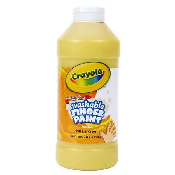 Pintura de Dedo Lavable 16oz - Amarilla