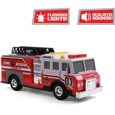 Mighty Fleet Camion Bombero Escalera Med