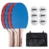 Set 4 Raquetas de Ping Pong & Pelotas