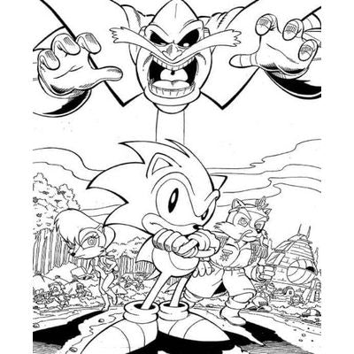 Libro de Colorear Avanzado Sonic