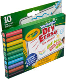 Marcadores Crayola Lavables de Punta Fina para Pizarra Blanc