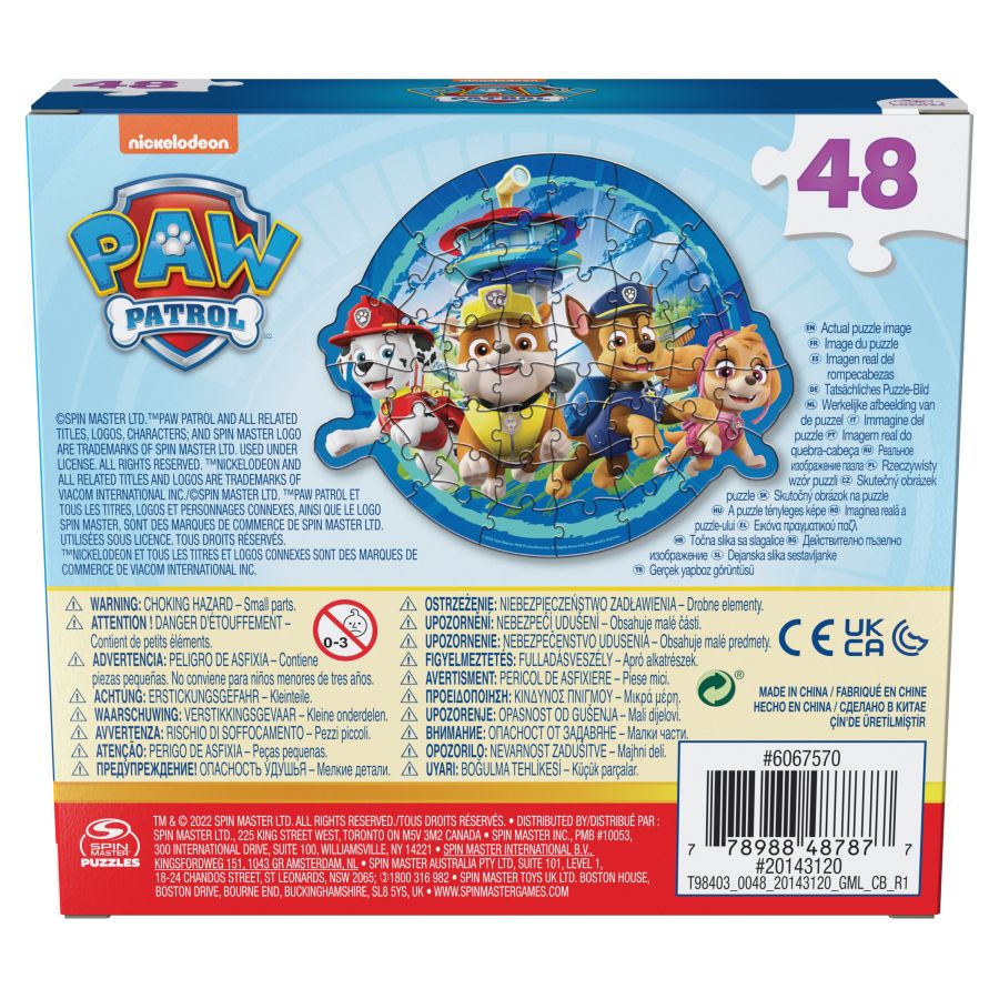 Paw Patrol Rompecabezas 48pc