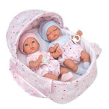 Elegance Muñeca 26cm Babis Gemelos Con Capazo