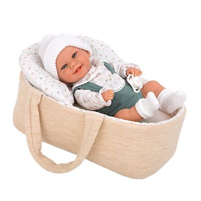 Elegance Muñeca 33cm Babyto Verde con Capazo