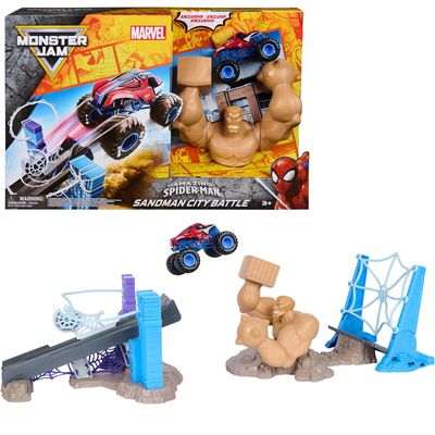 Monster Jam Marvel Set Spiderman-Sandman