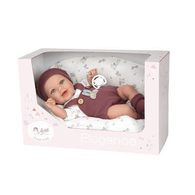 Muñeca Elegance 35cm Gadi Granate con Cojín
