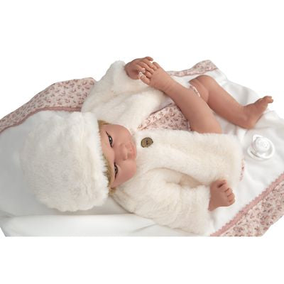 Muñeca Elegance 40cm Andie Rosa con Manta