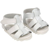 Set Sandalias Blancas Para Muñecas Arias 45cm