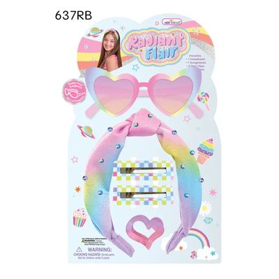 Set de Accesorios para el Cabello Radiant Flair Arcoíris