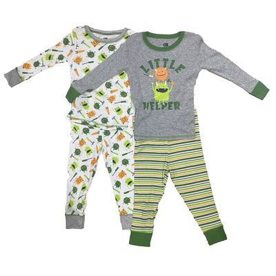 Set Pijama 4 Piezas Monster Infant