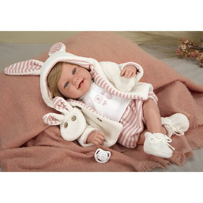Muñeca Elegance 45cm Zoe Rosa con Bufanda