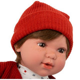 Iria Roja Muñeca con 14 Sonidos Elegance 45cm
