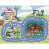 Set Carro De Lujo Megamat Con Carro Bluey