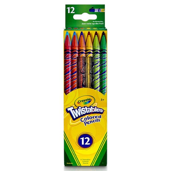 Lápices de Colorear Set 12 Unidades Giratorios