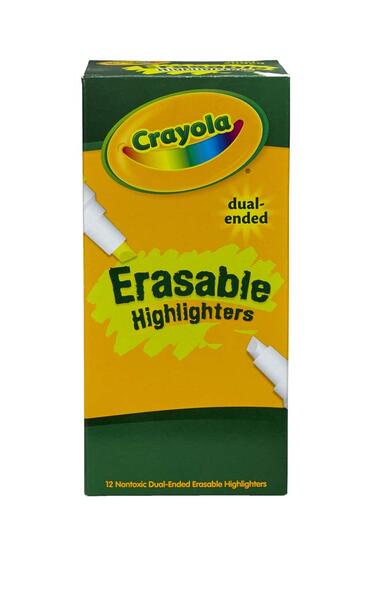 Resaltador Borrable Highlighter Amarillo Set 12