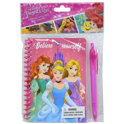 Set de Cuaderno con Espiral y Bolígrafo Princesas Disney