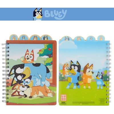 Set de Libreta con Bolígrafo y Pestañas Bluey