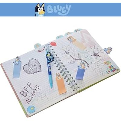 Set de Libreta con Bolígrafo y Pestañas Bluey