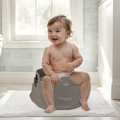 Adaptador de Inodoro 3 En 1 con Escalón Gris