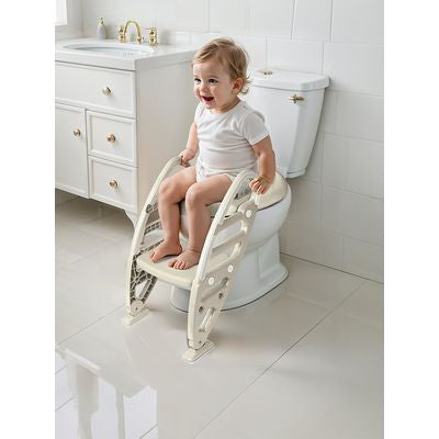 Inodoro de Entrenamiento con Escalera Ajustable Antideslizan