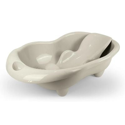 Bañera para Bebe Hippo con Soporte Crema