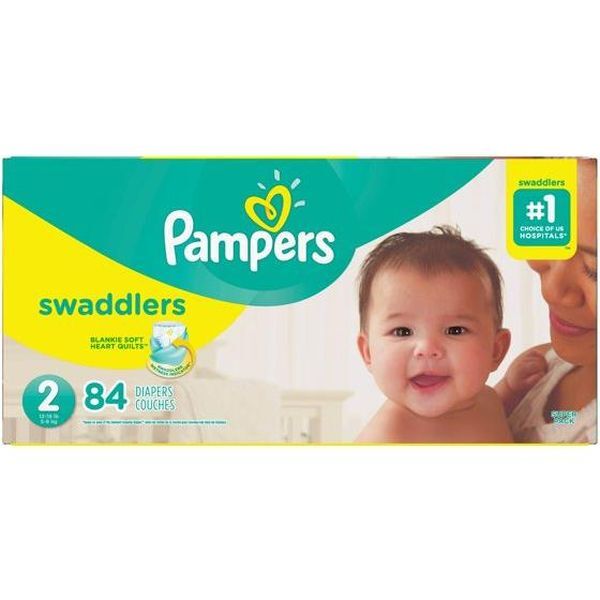 Pampers Swaddlers Diapers Super Pack - 84 pañales (tamaño 2)