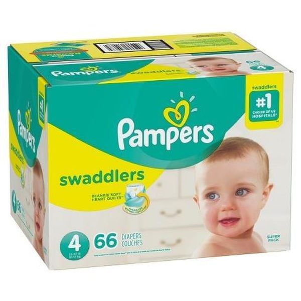 Pampers Swaddlers Diapers Super Pack - 66 pañales (tamaño 4)