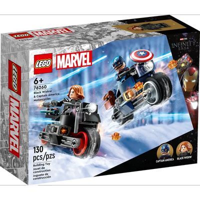 Lego Marvel: Moto Black Widow y Capitán América