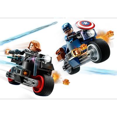 Lego Marvel: Moto Black Widow y Capitán América