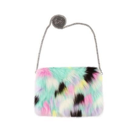 Bolso de Lentejuelas Faux Fur