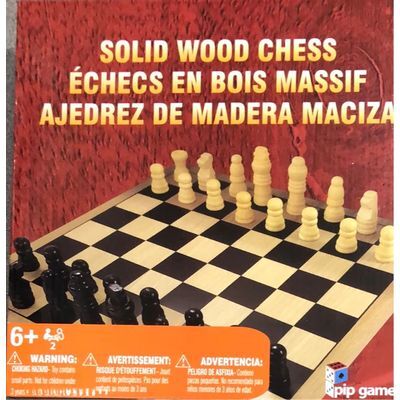 Juego Mesa - Ajedrez Piezas Madera