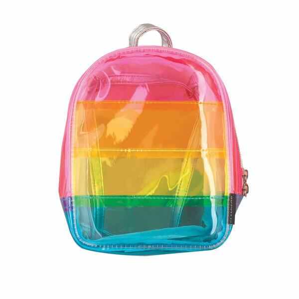 Mochila Micro-Mini Transparente Arcoiris