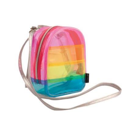 Mochila Micro-Mini Transparente Arcoiris