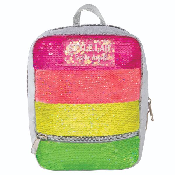 Mochila Mini-Micro Lentejuelas Neon Stri