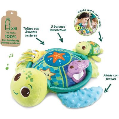 Tortuga y su  Bebe Peluche Text. y Sensacion