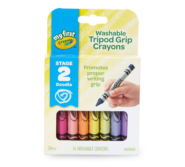 Mis Primeros Crayones Triangular set 16 Unidades Lavabes 2+