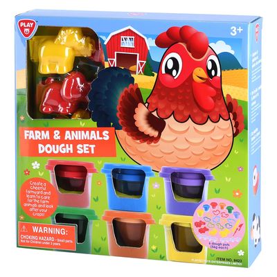 Set de Granja y Animales con Masilla