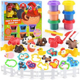 Set de Granja y Animales con Masilla