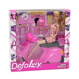 Muñeca Lucy 12pulg Con Su Moto