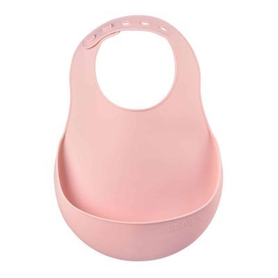 Babero Silicone Color Rose
