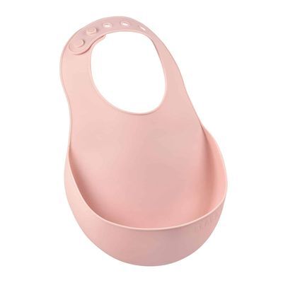 Babero Silicone Color Rose