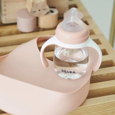 Babero Silicone Color Rose