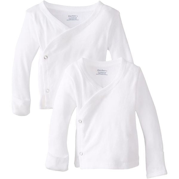 Ropita Bebe 2 Piezas Camisa Blanca Size 0-3 M